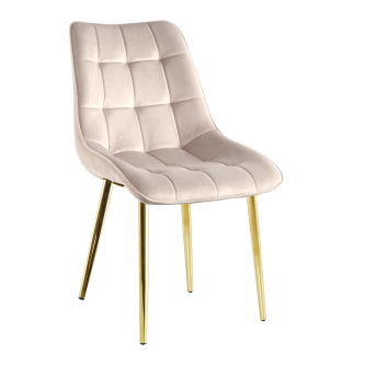 CHIC krzesło|złoty stelaż|elegancja i komfort