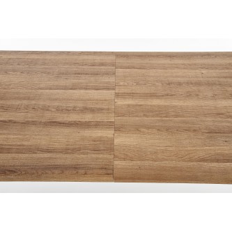BERLIN stół rozkładany 140-180 cm, blat - orzechowy, stelaż - czarny (2p1szt)