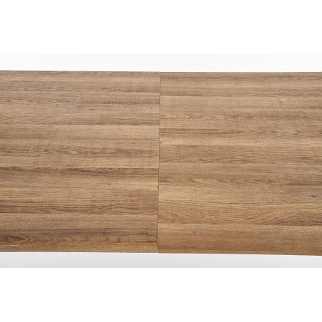 BERLIN stół rozkładany 140-180 cm, blat - orzechowy, stelaż - czarny (2p1szt)