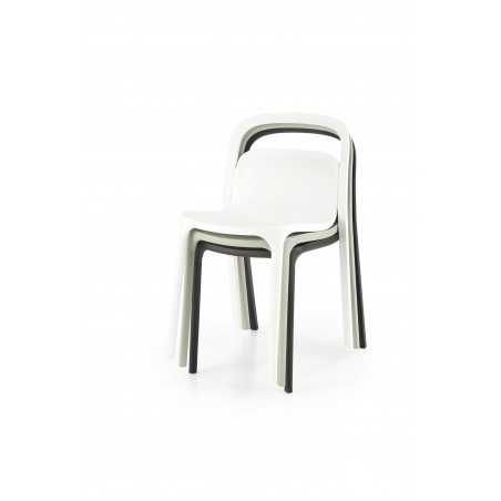 K490 krzesło plastik czarny(1p4szt)