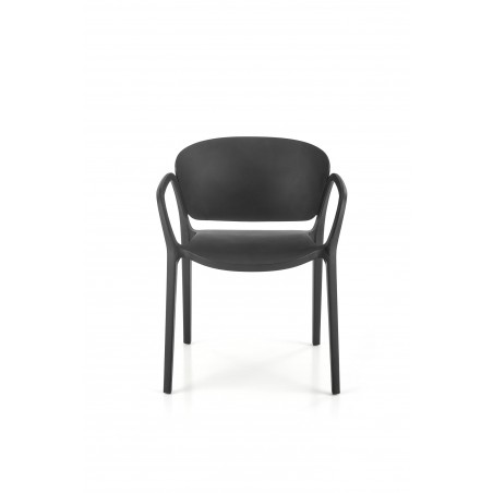 K491 krzesło plastik czarny (1p4szt)