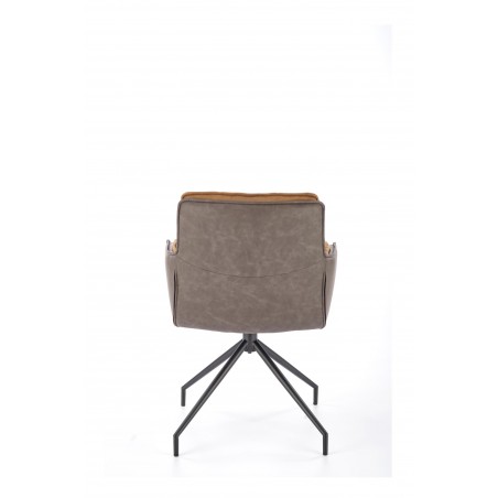 K523 krzesło brązowy / ciemny brąz