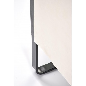 ILARIO fotel wypoczynkowy, czarny / naturalny