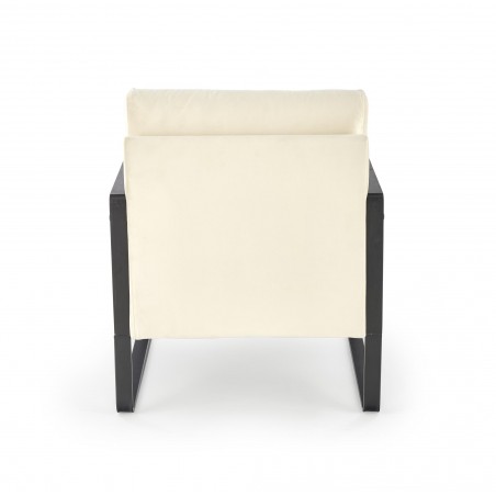 ILARIO fotel wypoczynkowy, czarny / naturalny