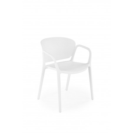 K491 krzesło plastik biały (1p4szt)
