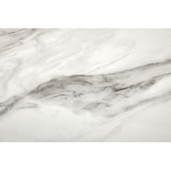 OSMAN stół rozkładany, biały marmur / czarny