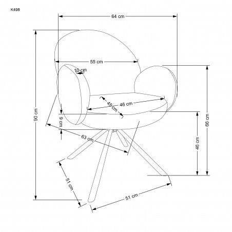 K498 krzesło beżowy (1p2szt)