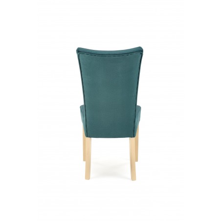 VERMONT krzesło dąb miodowy / tap: MONOLITH 37 (ciemny zielony)