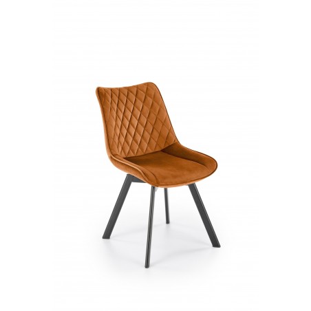 K520 krzesło nogi - czarne, siedzisko - cynamonowy (1p2szt)