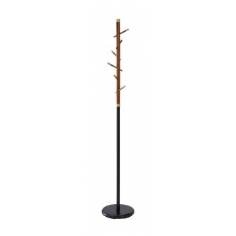 W67 wieszak czarny / orzechowy