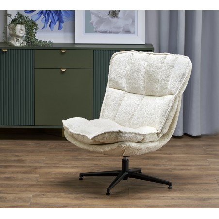 FOFANA fotel wypoczynkowy kremowy