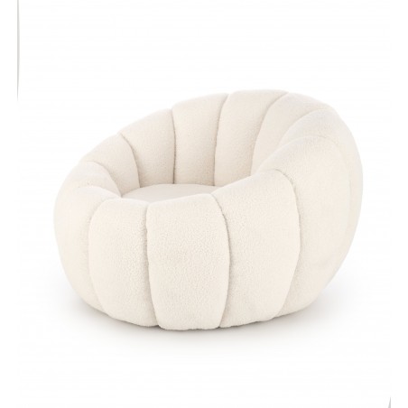 GASPAR fotel wypoczynkowy biały