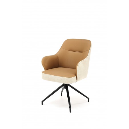 K527 krzesło brązowy / beżowy (1p2szt)