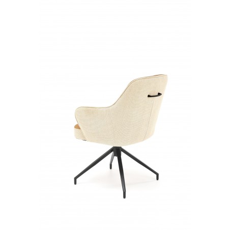 K527 krzesło brązowy / beżowy (1p2szt)
