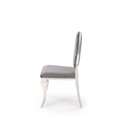K555 krzesło popielaty / srebrny