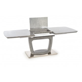 ARTEMON stół rozkładany popielaty marmur (3p1szt)