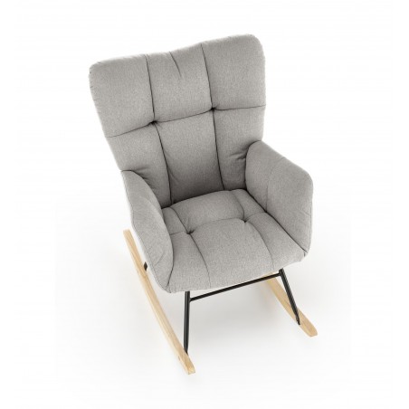 VASCO fotel bujany popielaty