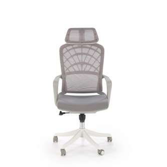 VESUVIO 2 fotel gabinetowy popielaty / biały