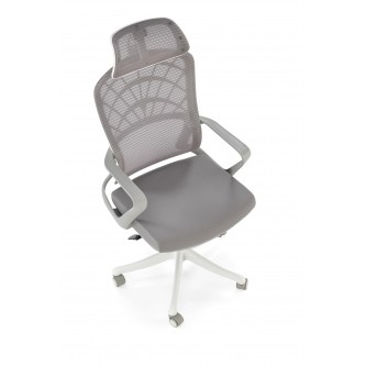 VESUVIO 2 fotel gabinetowy popielaty / biały