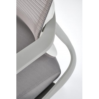 VESUVIO 2 fotel gabinetowy popielaty / biały