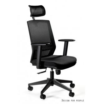 Fotel Biurowy ESTA | Mechanizm SYNCHRON | Siatka Mesh | Czarny