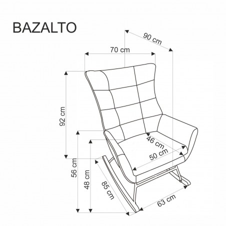BAZALTO fotel bujany c.zielony(1p1szt)