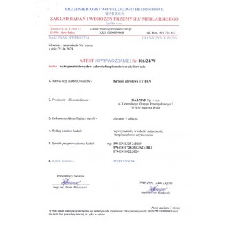 ETHAN fotel gabinetowy popielaty (1p1szt)