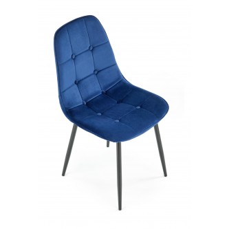 K417 krzesło granatowy velvet (1p4szt)