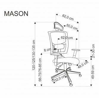 MASON fotel gabinetowy czarny (1p1szt)