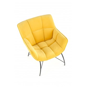 BELTON fotel wypoczynkowy żółty