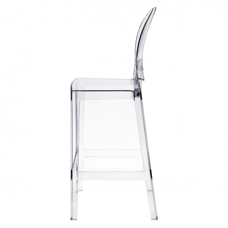 Stołek barowy Viki transparentny 75cm