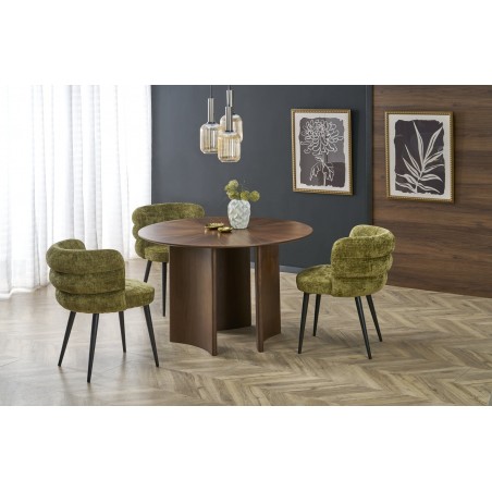 CALDO stół okrągły, orzechowy (2p1szt)