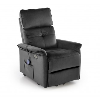 SEMIR 2 fotel wypoczynkowy czarny (2p1szt)