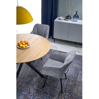 ACORD stół rozkładany, naturalny / czarny (2p1szt)