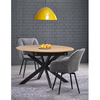 ACORD stół rozkładany, naturalny / czarny (2p1szt)