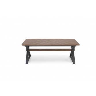 BARON stół rozkładany, orzechowy / czarny (2p1szt)