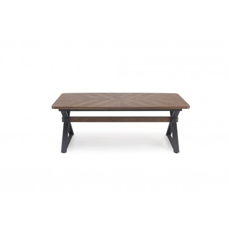 BARON stół rozkładany, orzechowy / czarny (2p1szt)