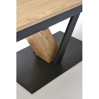 FANIS stół rozkładany, naturalny / czarny (3p1szt)