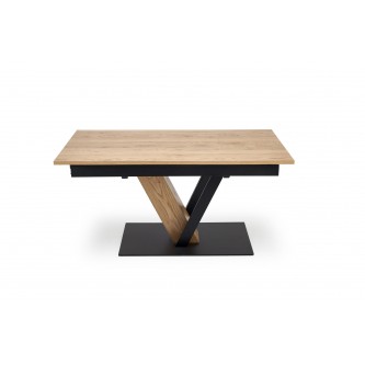 FANIS stół rozkładany, naturalny / czarny (3p1szt)