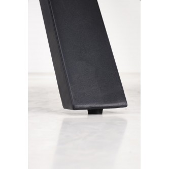 PLATAN stół rozkładany, biały marmur / czarny (2p1szt)