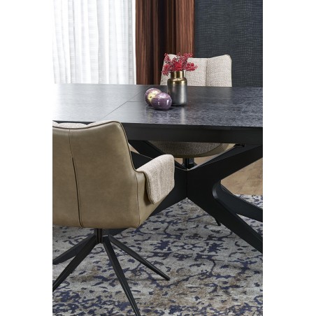 SANDRO stół rozkładany, czarny (2p1szt)