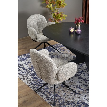 SANDRO stół rozkładany, czarny (2p1szt)