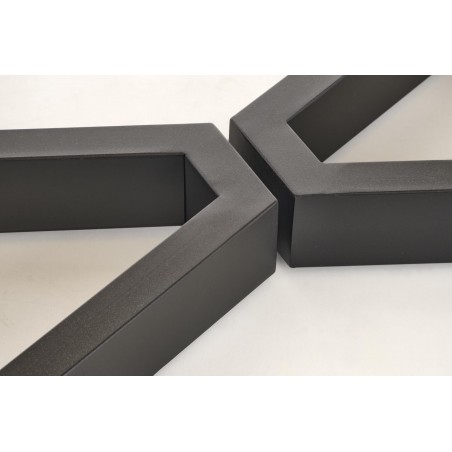 MASSIVE 2 stół rozkładany 160-250x90x77 cm dąb naturalny/czarny (2p1szt)