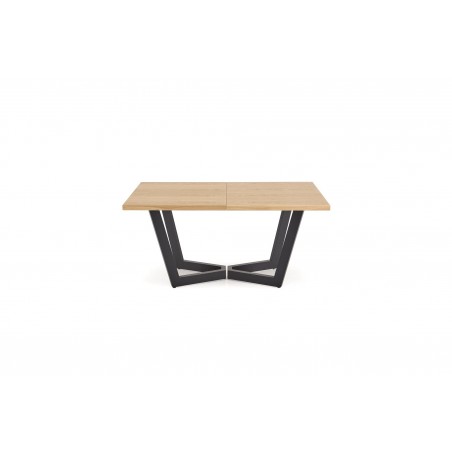 MASSIVE 2 stół rozkładany 160-250x90x77 cm dąb naturalny/czarny (2p1szt)