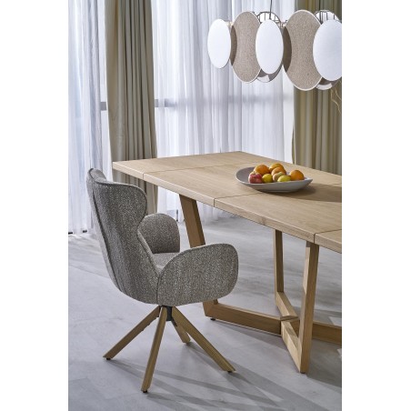 MASSIVE 3 stół rozkładany 160-250x90x77 cm dąb naturalny/dąb naturalny (2p1szt)