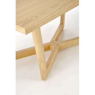 MASSIVE 3 stół rozkładany 160-250x90x77 cm dąb naturalny/dąb naturalny (2p1szt)