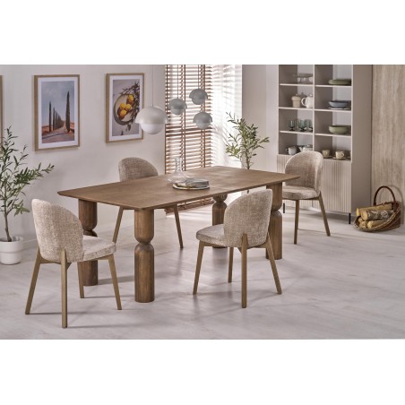 MELTON stół rozkładany 200-300x101x76 cm jasny orzech (3p1szt)