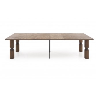 MELTON stół rozkładany 200-300x101x76 cm jasny orzech (3p1szt)