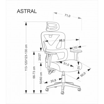 ASTRAL fotel gabinetowy czarny (1p1szt)