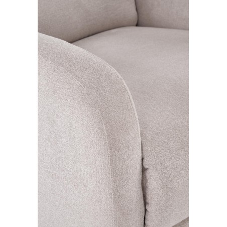 CARINIO fotel wypoczynkowy jasny beżowy